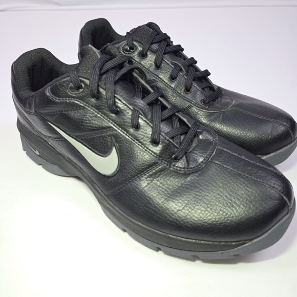 NIKE Golf Shoes 312240-001 Black Gray SP-3 Athletic Lace Up Mens Size 9 - Picture 2 of 10